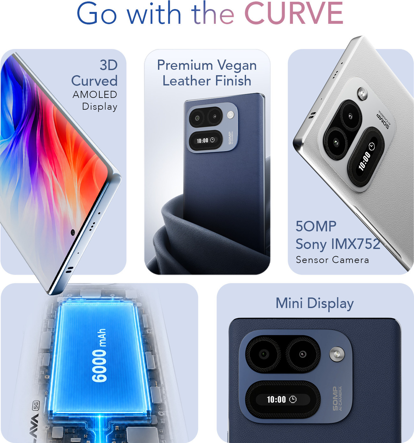 Image of LAVA Virat Curve 5G (Makrana Ivory, 128 GB)