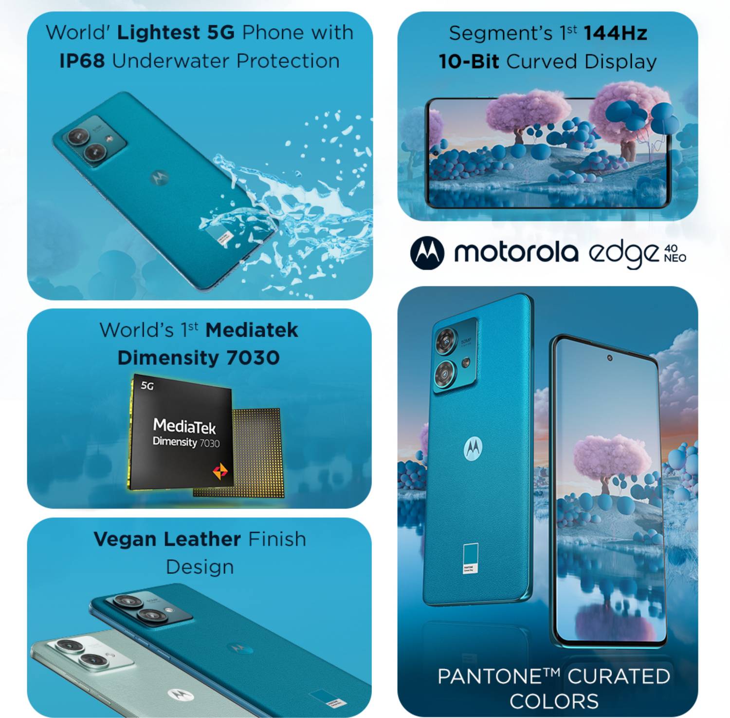 Motorola Edge 40 Neo 256GB Caneel Bay - Image 3