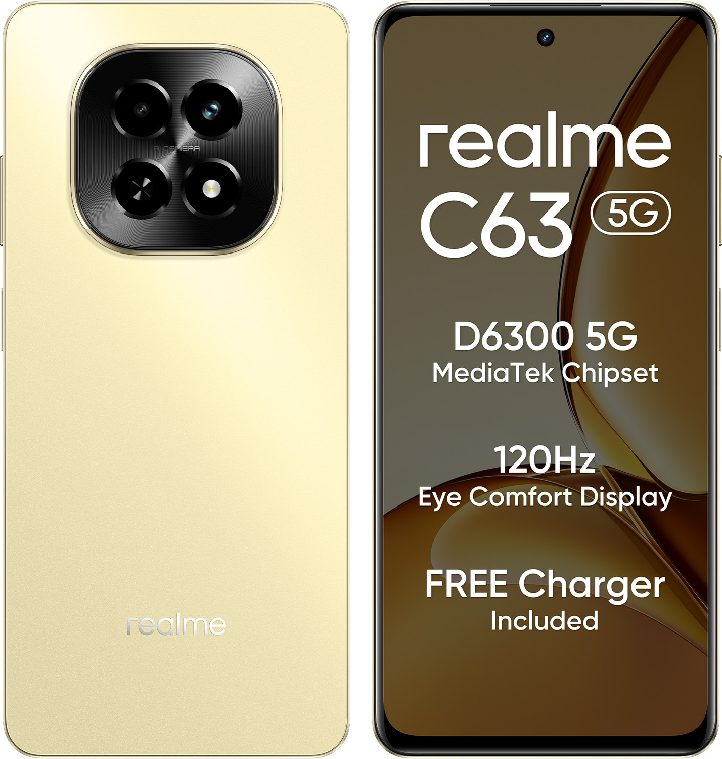 Image of realme C63 5G (Starry Gold, 128 GB)