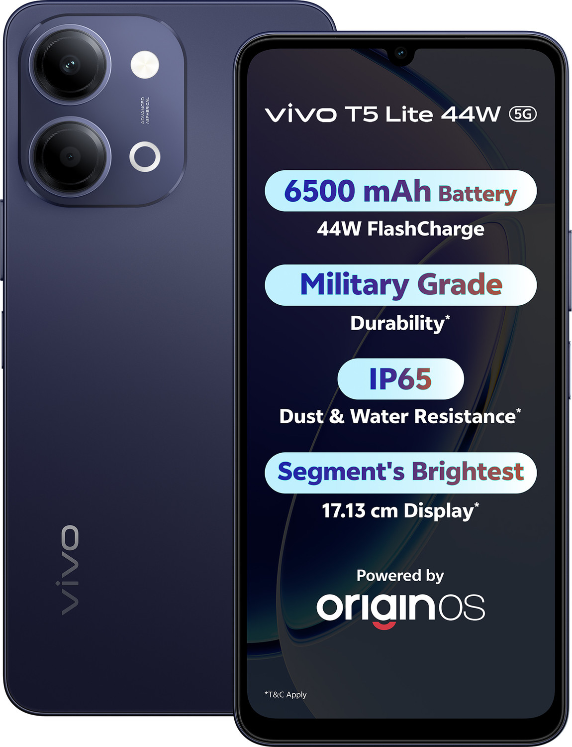 Image of vivo T5 Lite 44W 5G (Twilight Shadow, 128 GB)