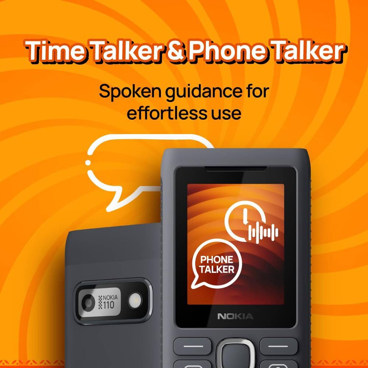 Nokia 110 Power Dual SIM Keypad Phone - Image 3