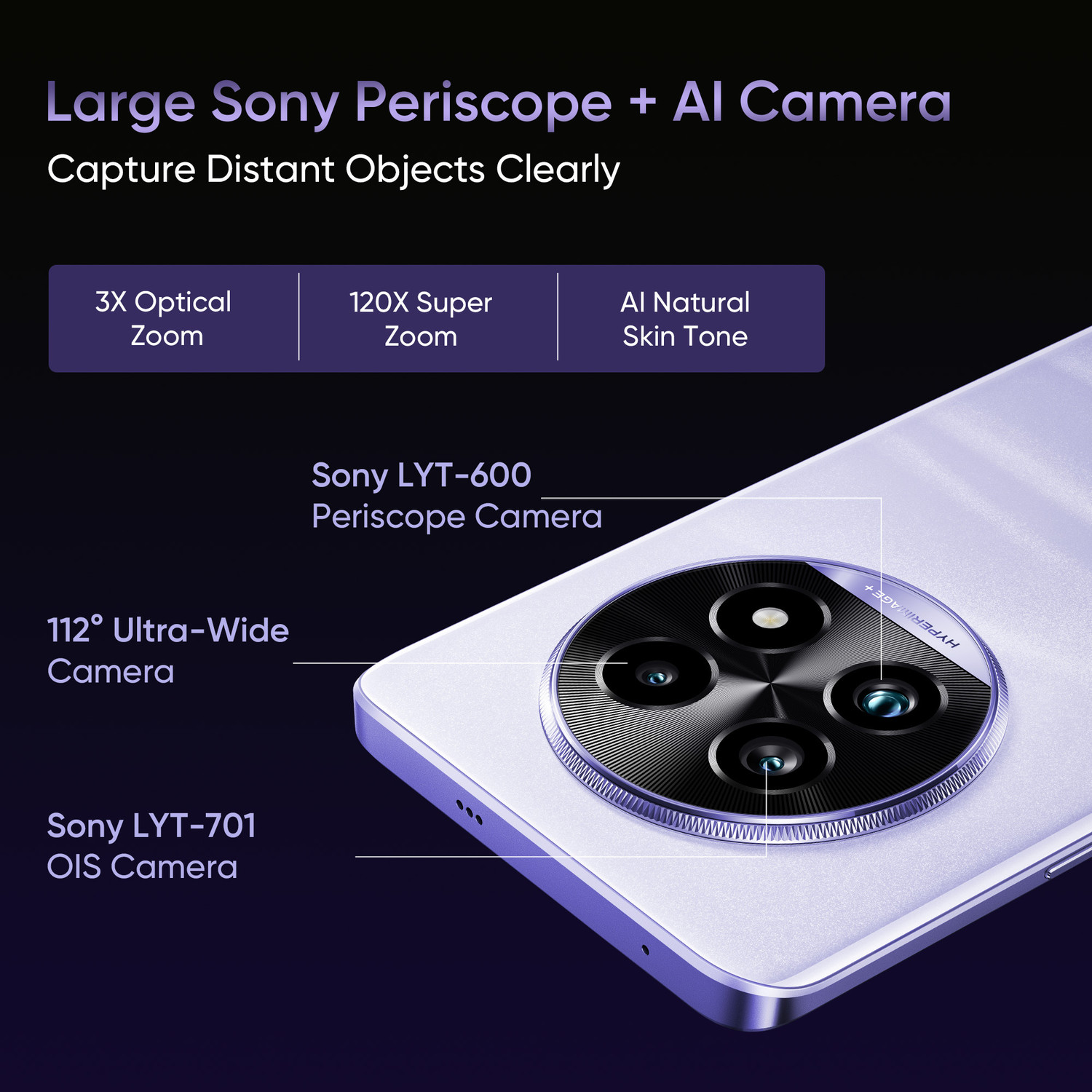 Image of realme 13 Pro+ 5G (Monet Purple, 512 GB)
