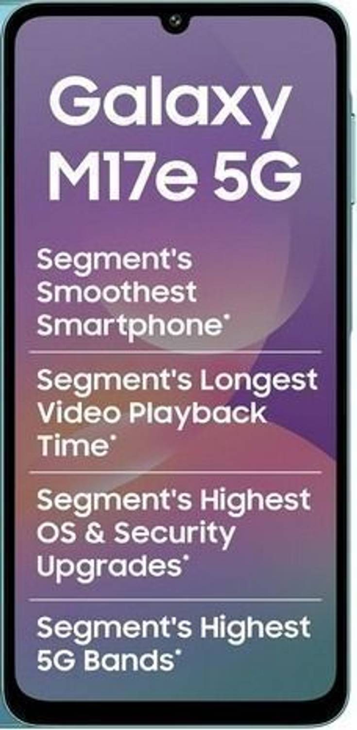 Samsung Galaxy M17e (Blitz Blue, 128 GB) (6 GB RAM)