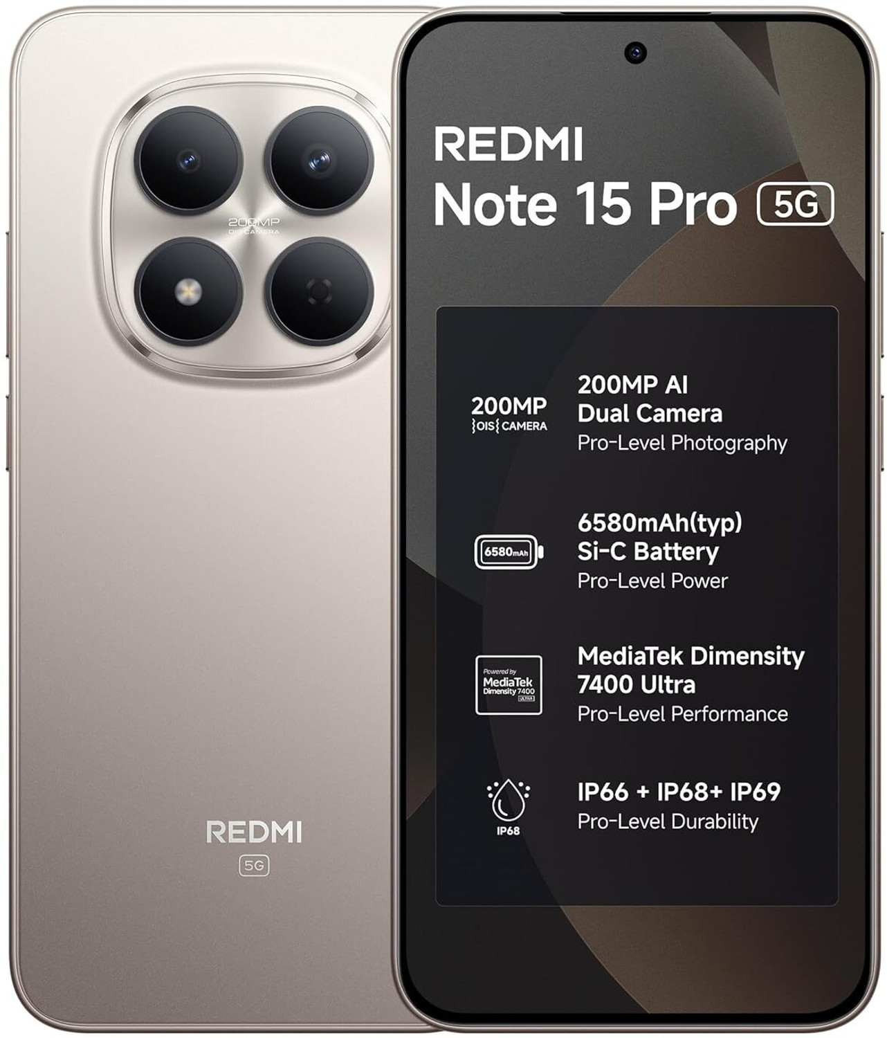 Image of REDMI Note 15 Pro 5G (Silver Ash, 128 GB)