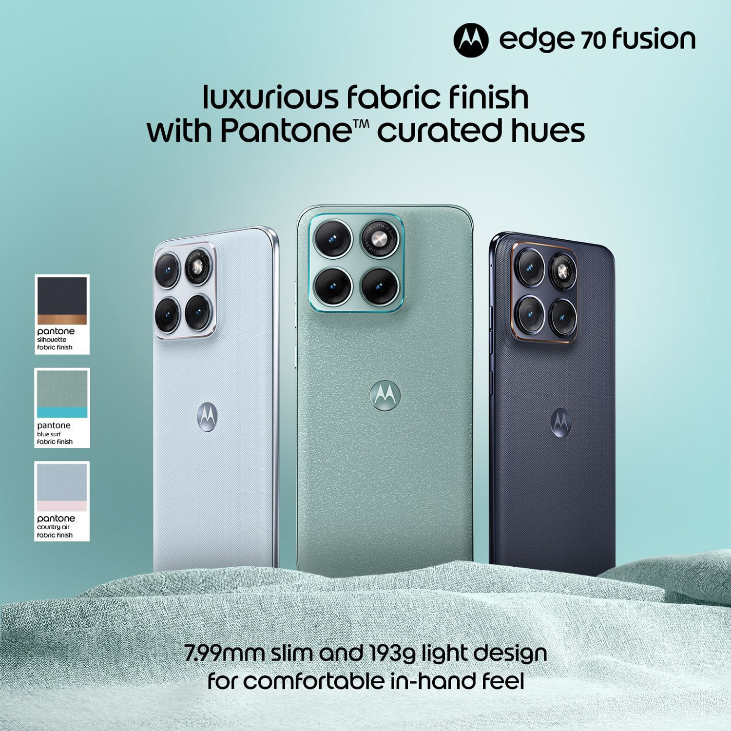 Image of MOTOROLA Edge 70 Fusion Snapdragon (Pantone BLUE SURF, 256 GB)