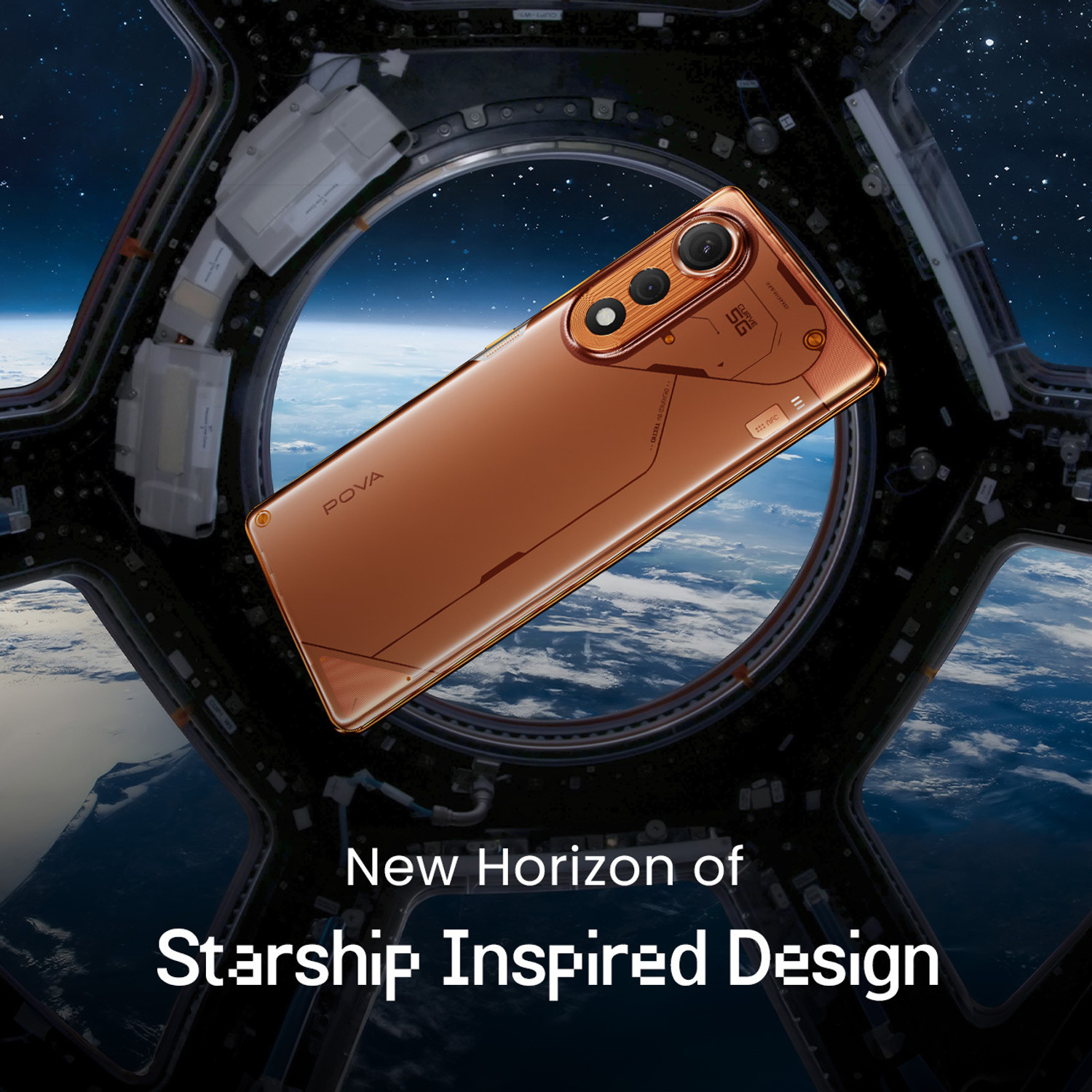 Image of Tecno Pova Curve 5G (Cyber Orange, 128 GB)