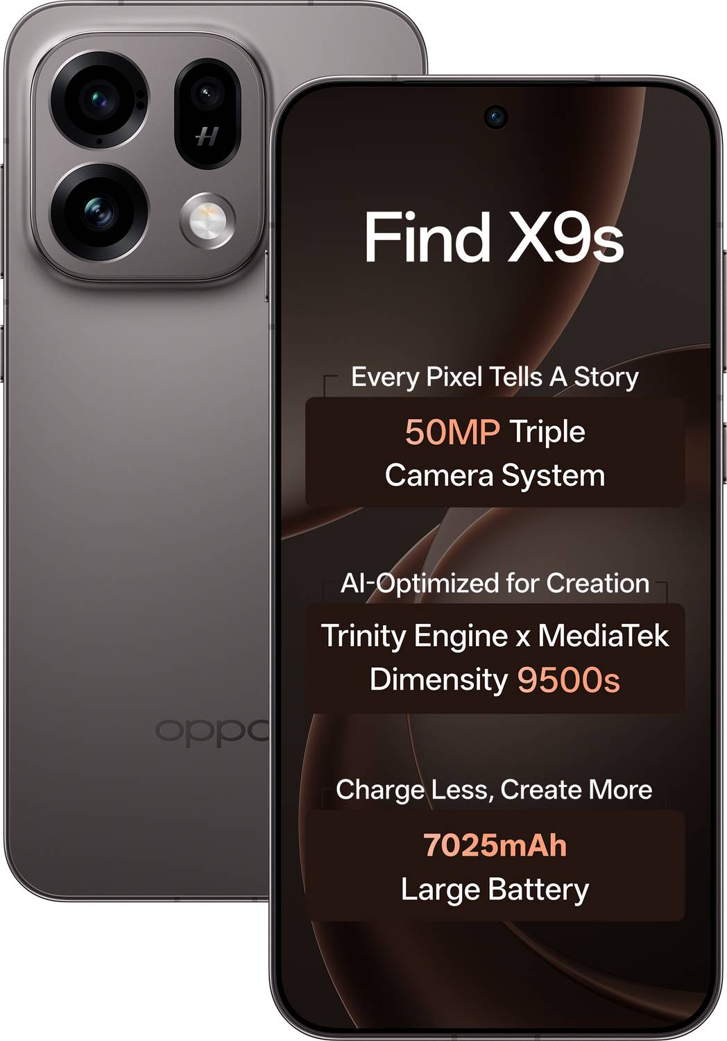 OPPO Find X9s 256GB Midnight Grey - Image 1