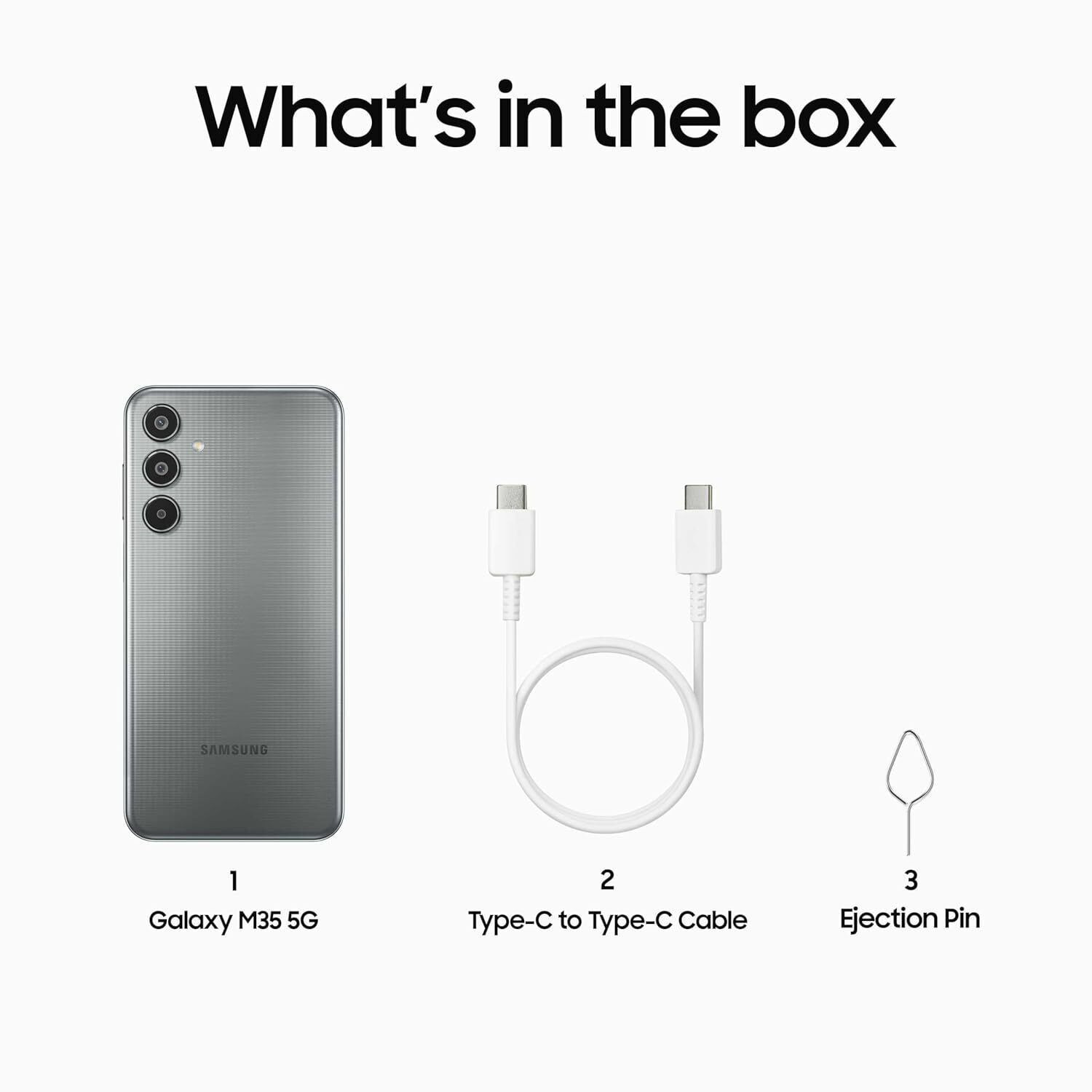Image of Samsung Galaxy M35 5G (Thunder Grey, 128 GB)