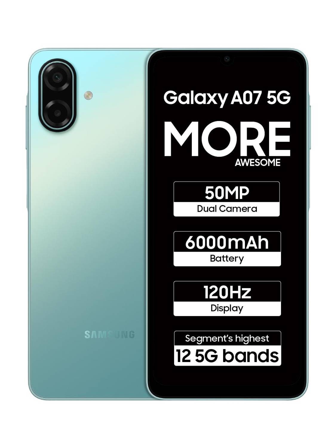 Samsung Galaxy A07 5G (Light Green, 128 GB)