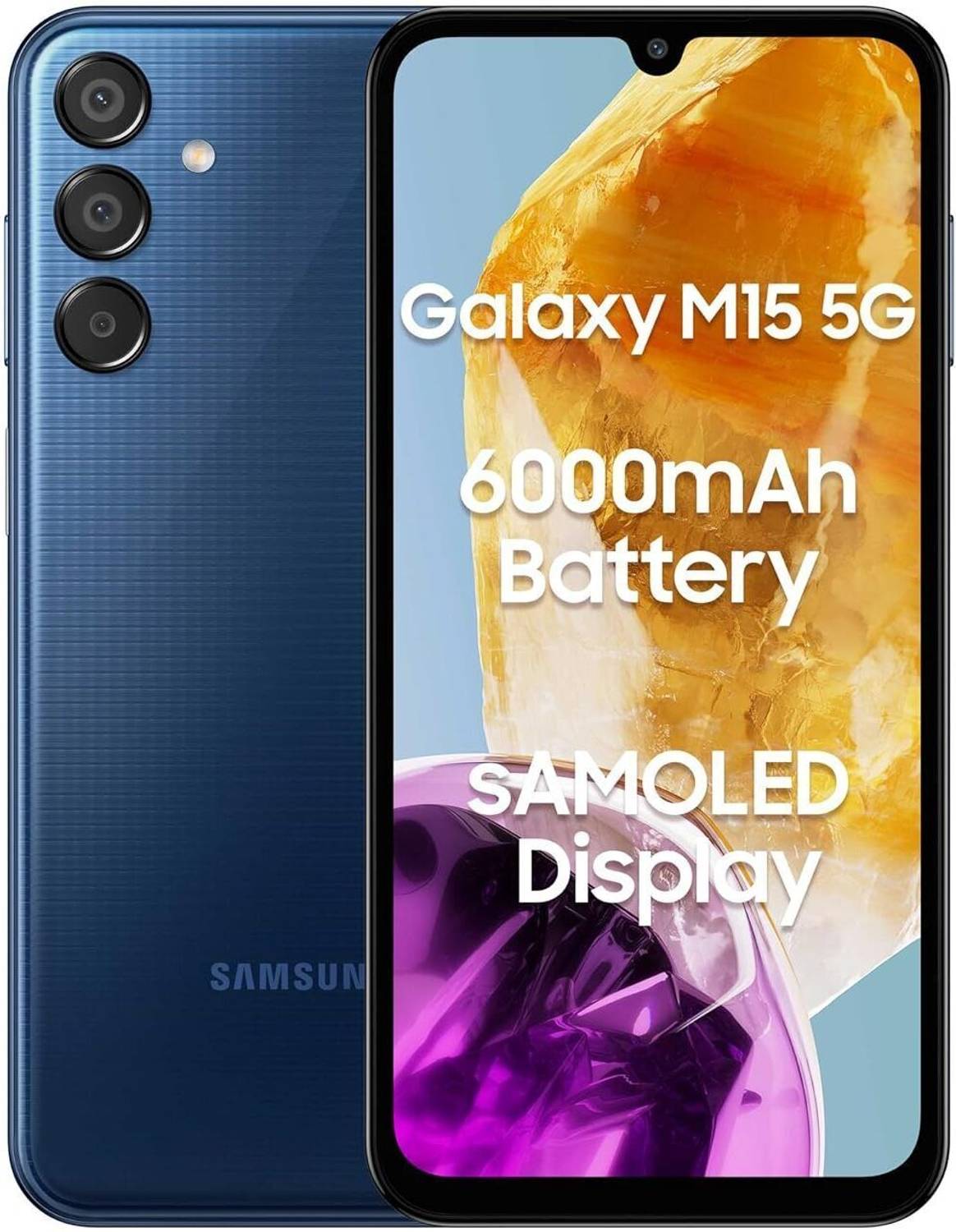 Samsung galaxy M15 5G (Blue Topaz, 128 GB) (8 GB RAM)