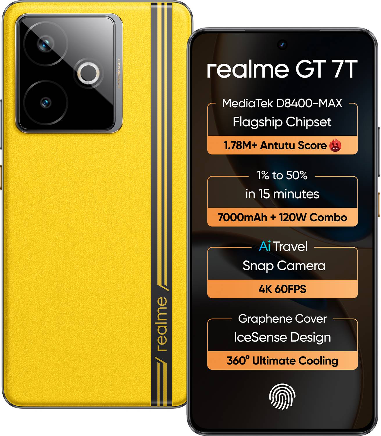 realme GT 7T 256GB Racing Yellow