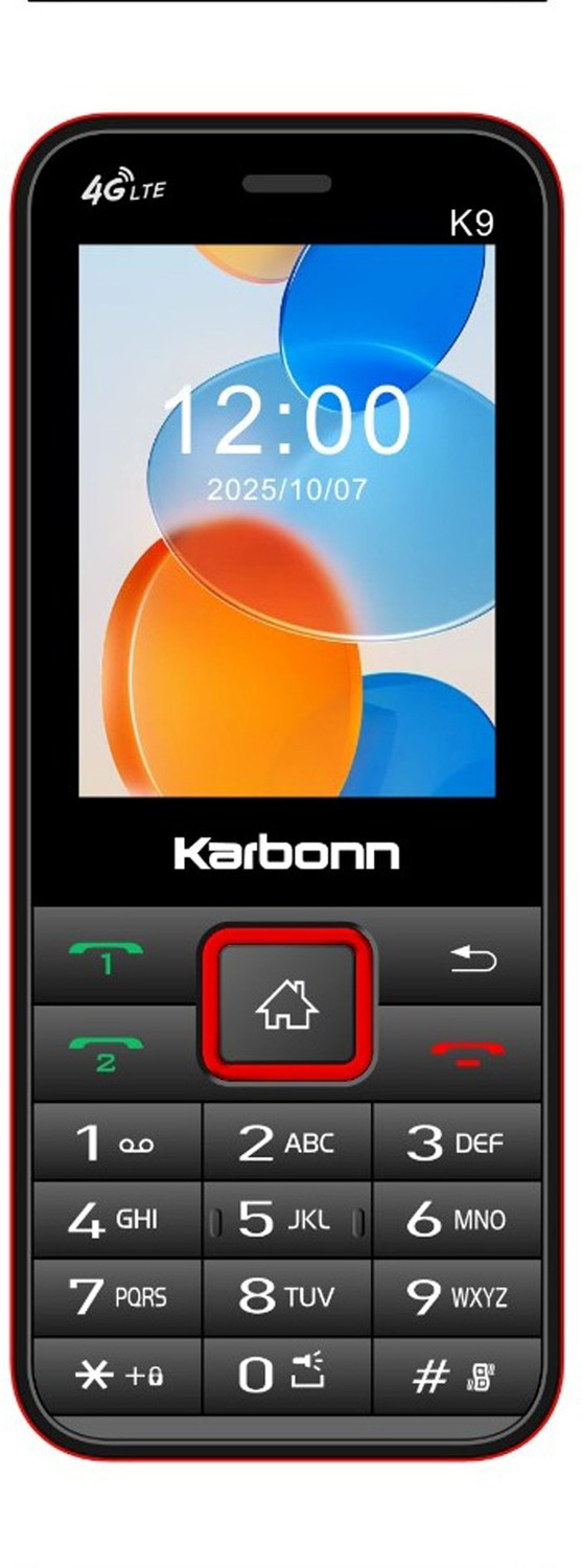 Image of KARBONN K9 4G Dual SIM, 2.4 inchLCD,2000mAh Battery,Youtube,Facebook,2MP,SDCard upto128GB