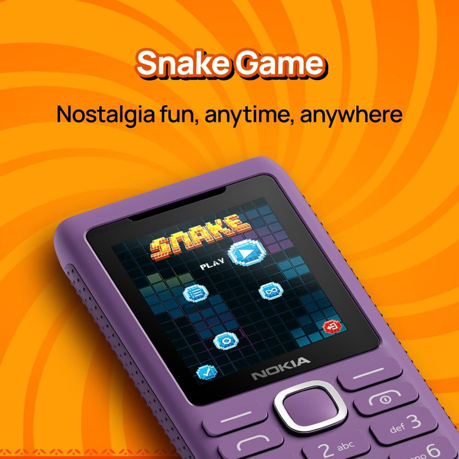 Image of Nokia 110 Power Keypad Phone,Dual SIM, Camera, Long Lasting Battery,Phone Talker