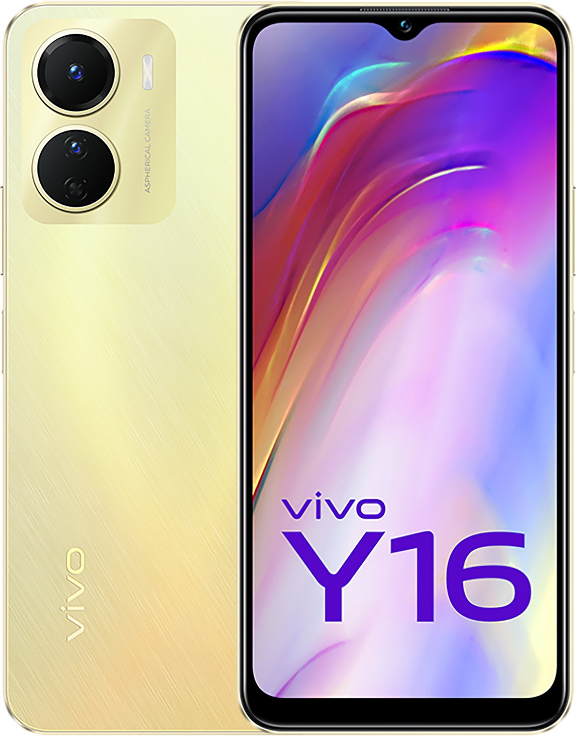 Image of vivo Y16 (Drizzling Gold, 128 GB)