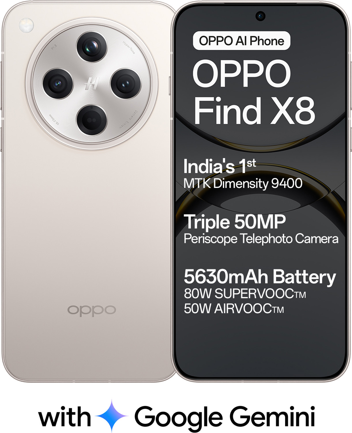 Image of OPPO Find X8 5G (Star Grey, 256 GB)