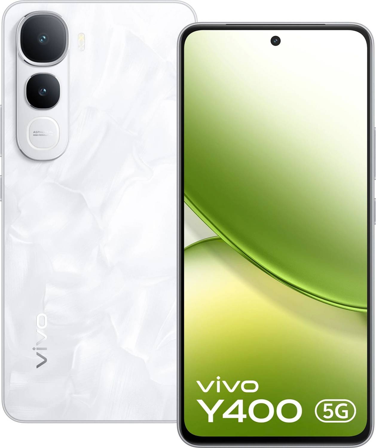 vivo Y400 5G 128GB Glam White - Image 1