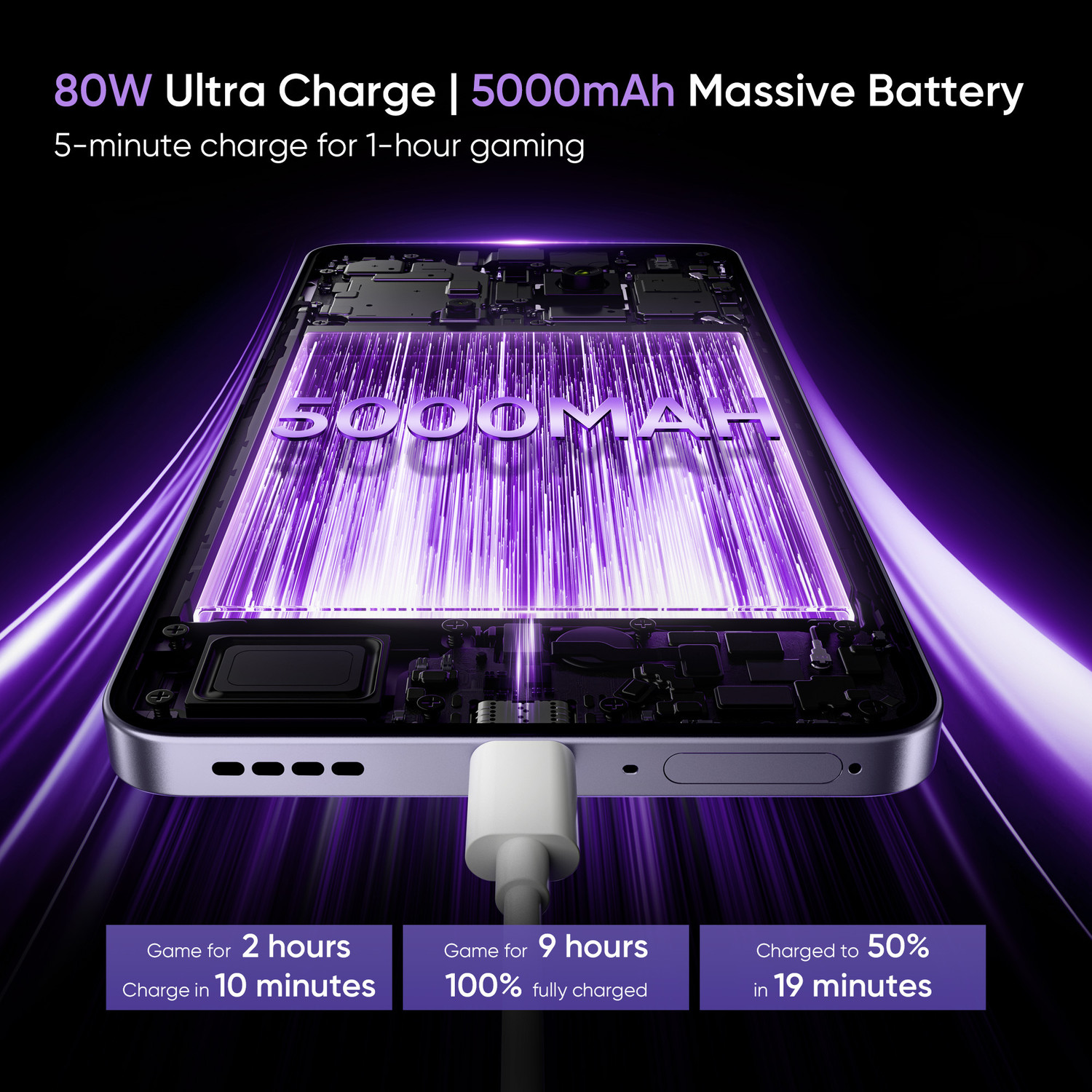 Image of realme 13+ 5G (Dark Purple, 256 GB)