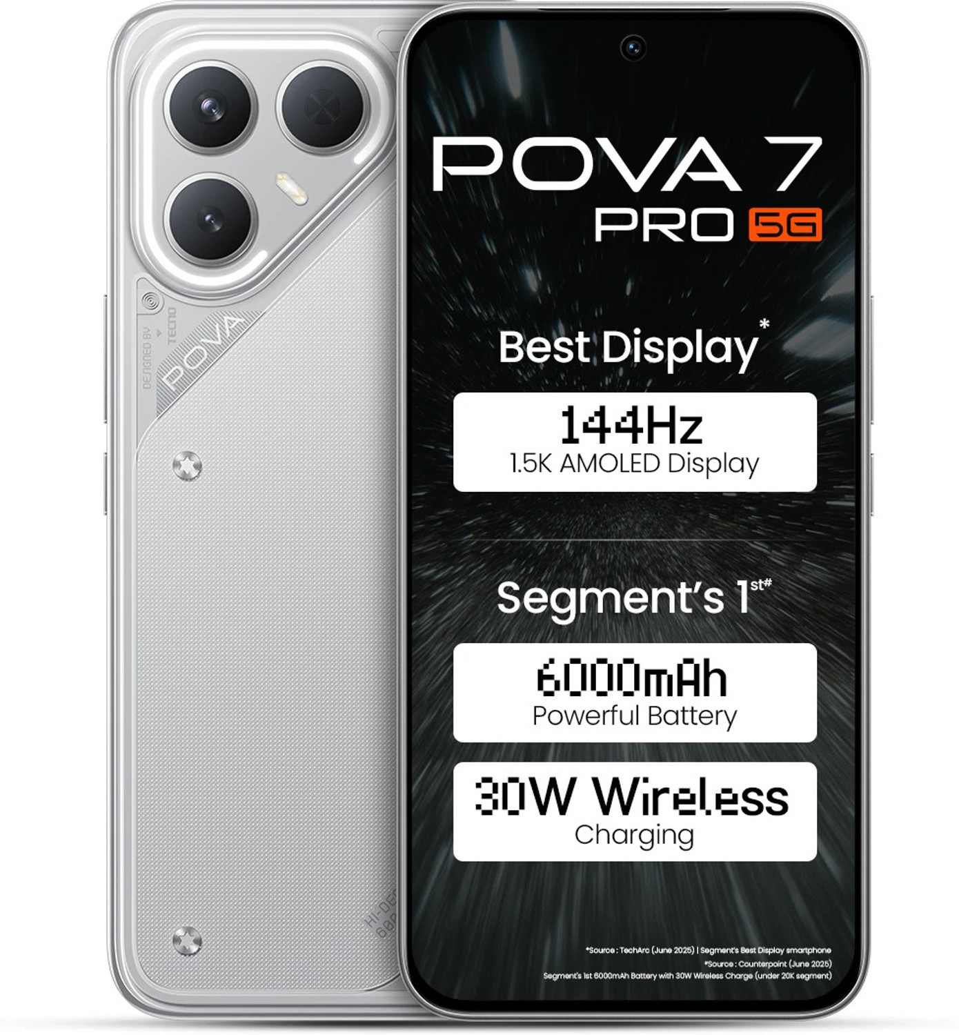 Image of Tecno Pova 7 Pro 5G (Dynamic Grey, 256 GB)