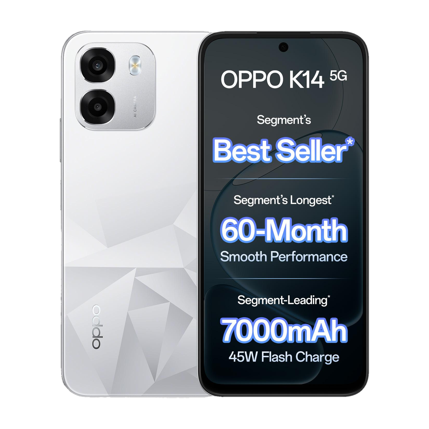OPPO K14 5G Prism White 128 GB