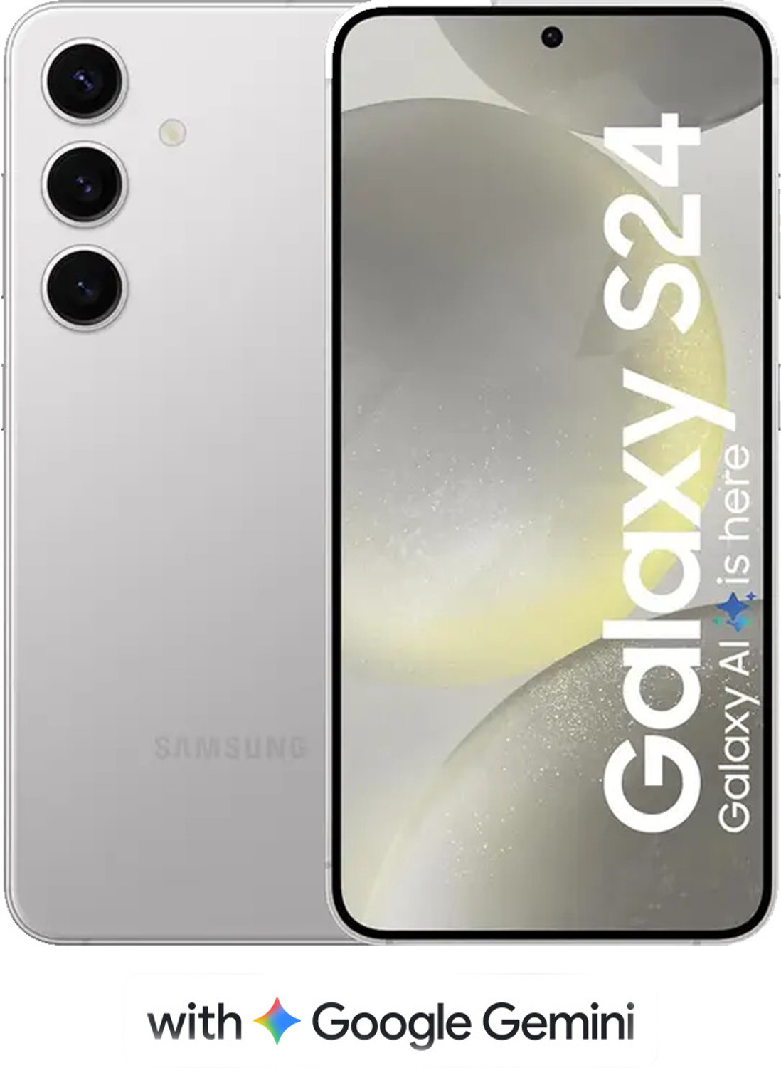 Image of Samsung Galaxy S24 Exynos 5G (Marble Gray, 256 GB)