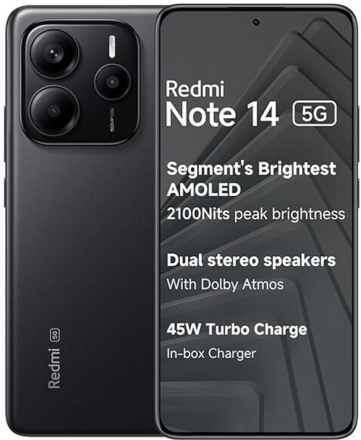 Image of REDMI Note 14 5G (Titan Black, 128 GB)