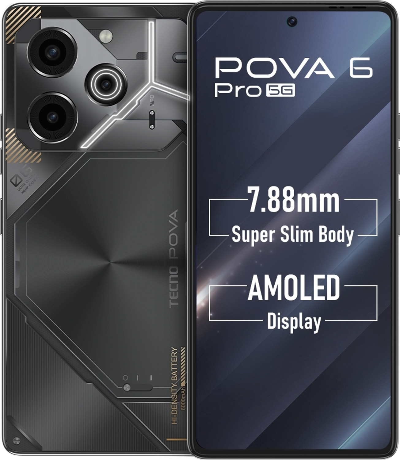 Image of Tecno Pova 6 Pro 5G (Meteorite Grey, 256 GB)