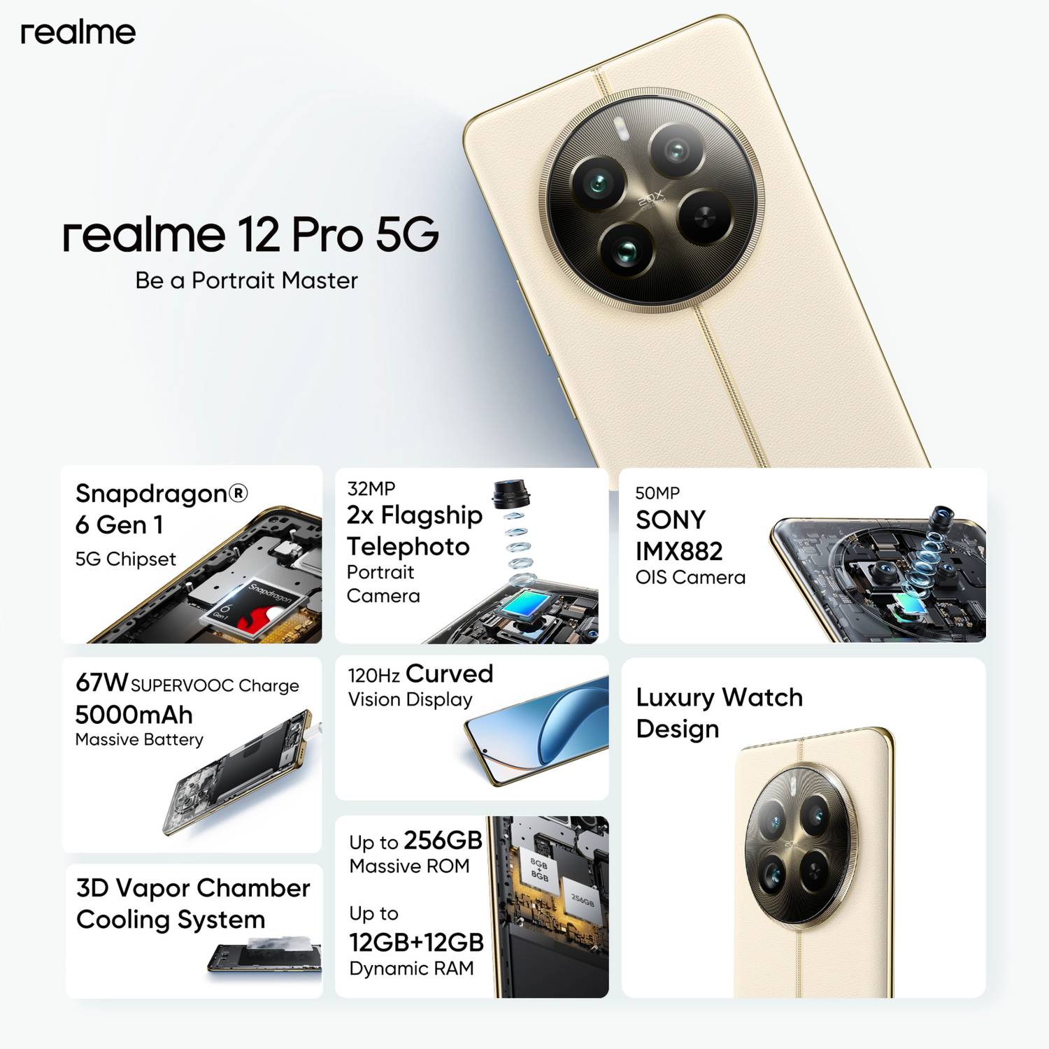 realme 12 Pro 5G (Navigator Beige, 256 GB) - Image 5