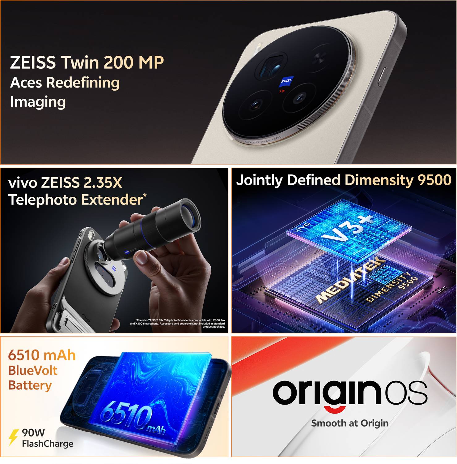 vivo X300 Pro 512GB Dune Gold - Image 3