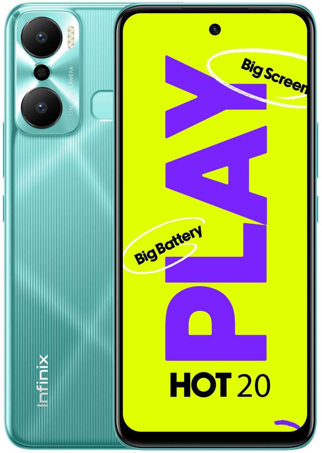 Infinix HOT 20 Play (Aurora Green, 64 GB) price history chart and lowest price