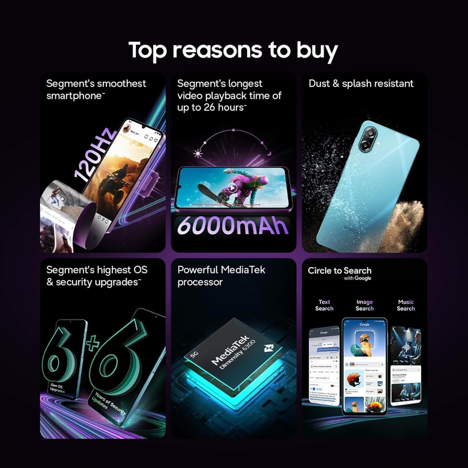 Image of Samsung Galaxy M17e 5G (Blitz Blue, 128 GB)