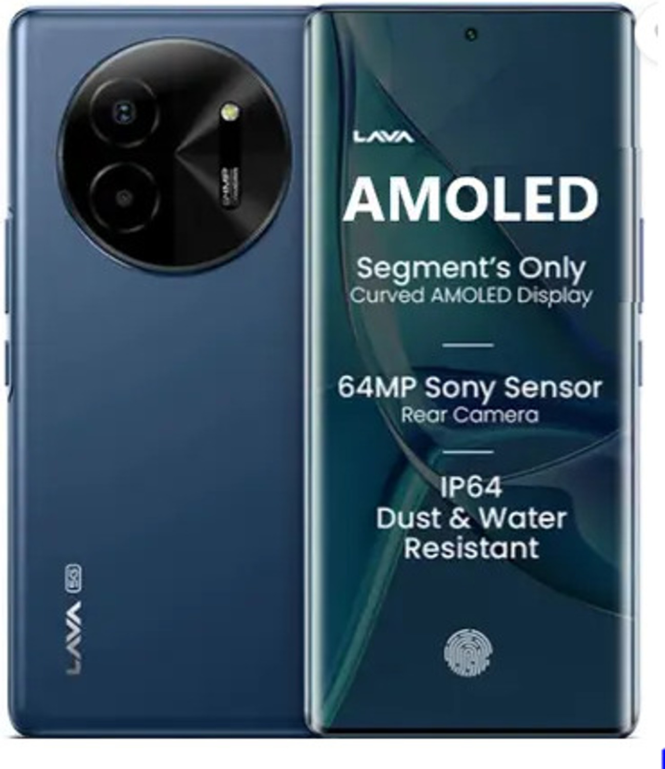 Image of LAVA Blaze Amoled (Sapphire Blue, 128 GB)