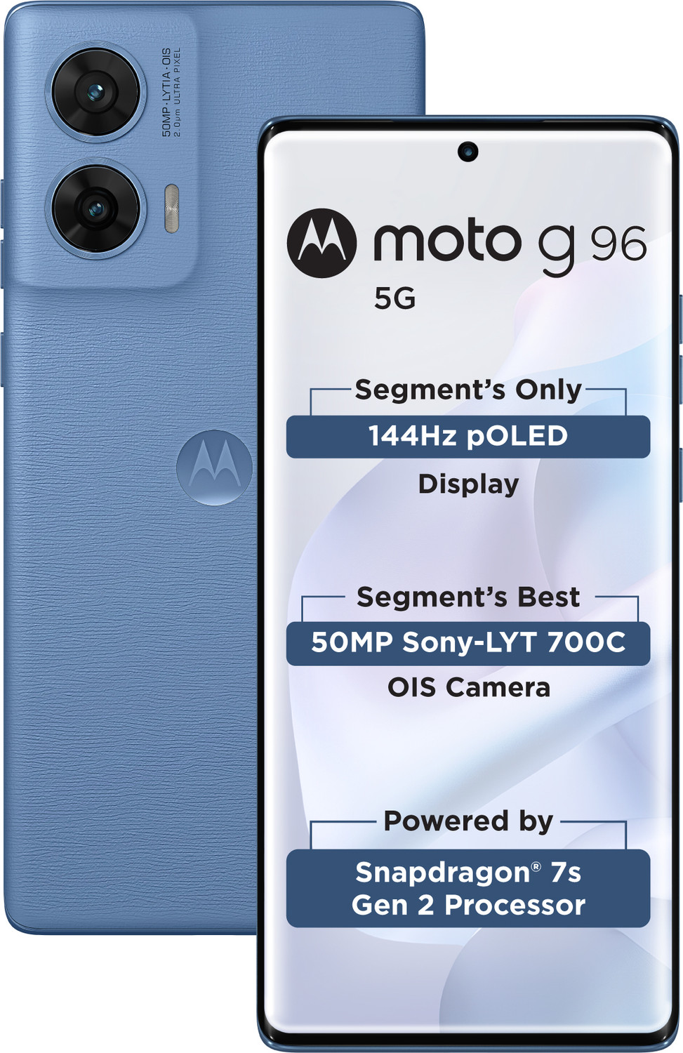 Image of MOTOROLA G96 5G (Pantone Ashleigh Blue, 128 GB)