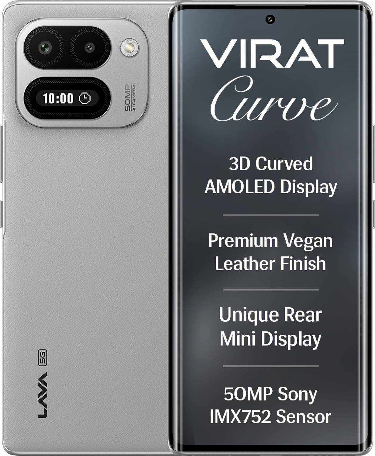 LAVA Virat Curve 5G 128GB Makrana Ivory - Image 1