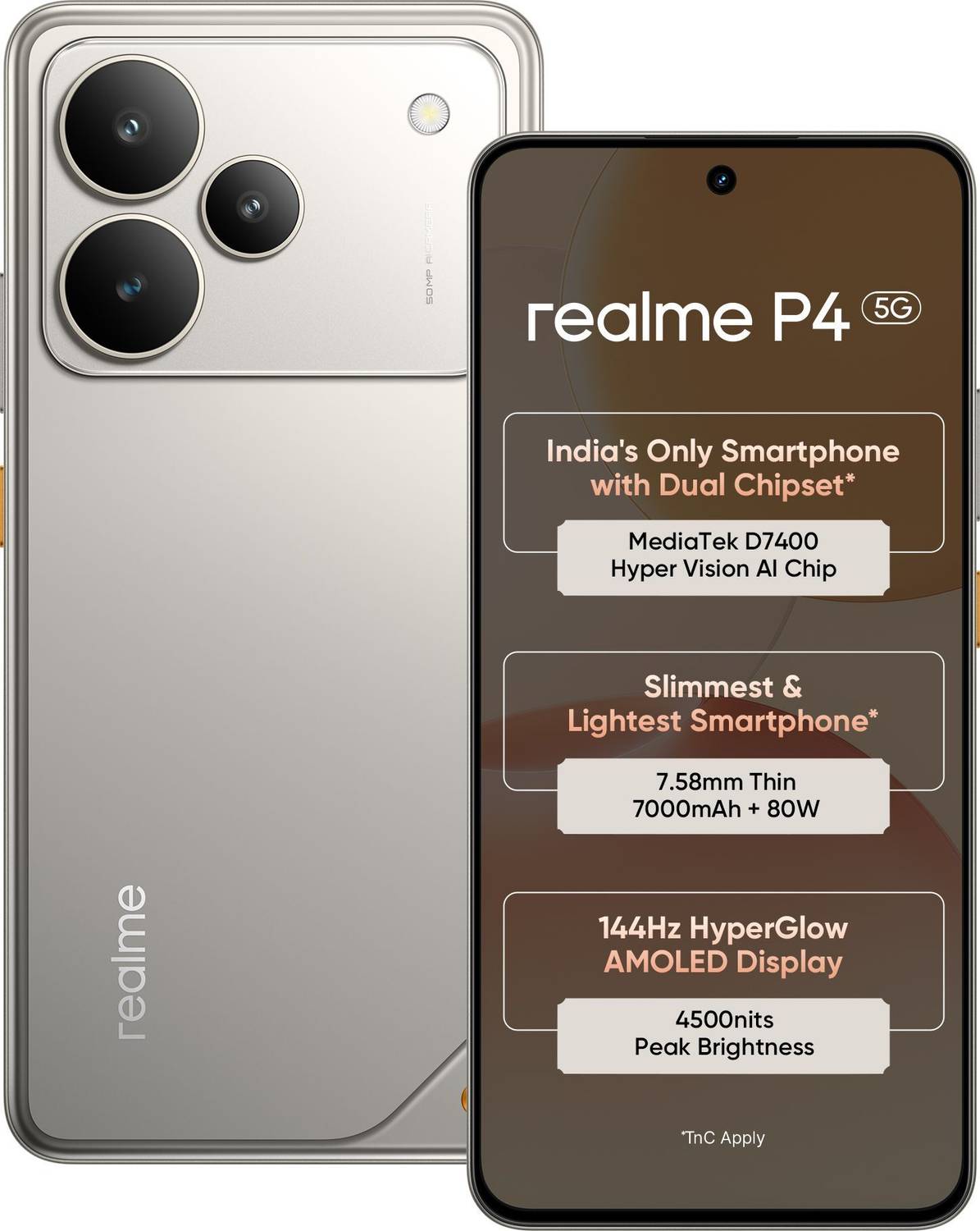 realme P4 5G Steel Grey 256 GB