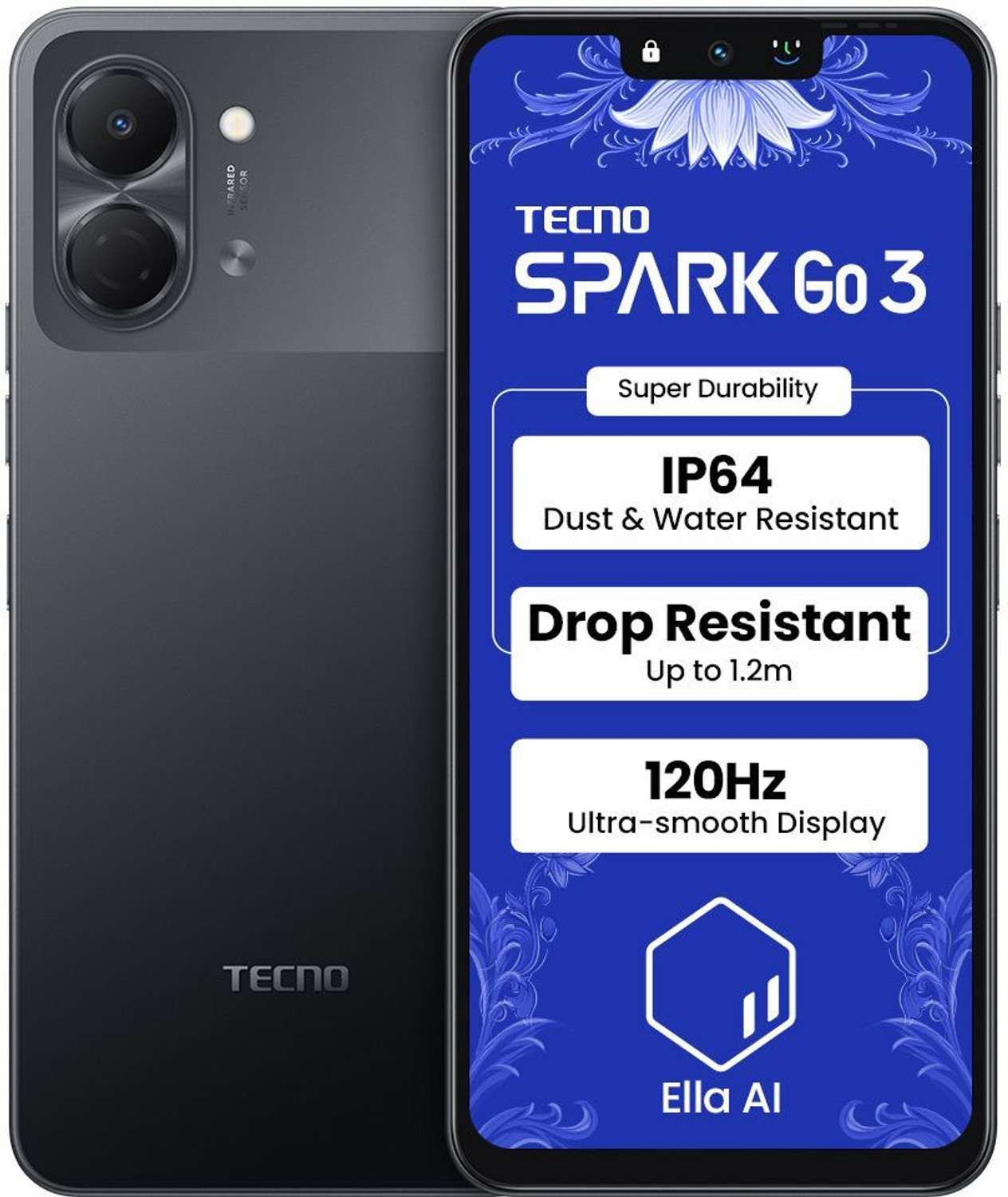 Image of Tecno Spark Go 3 (Ink Black, 64 GB)