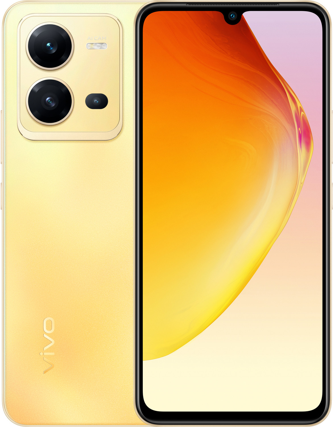 Image of vivo V25 5G (Sunrise Gold, 128 GB)