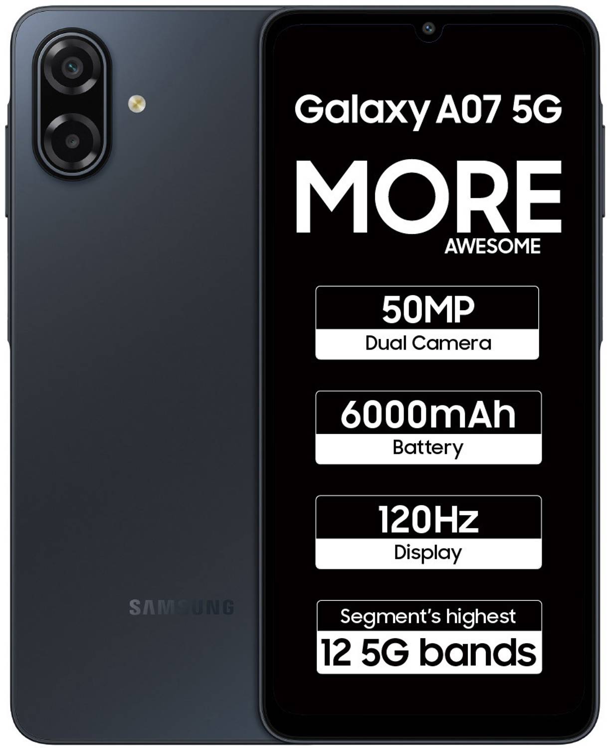 Samsung Galaxy A07 5G Smartphone |120Hz Refresh Rate
