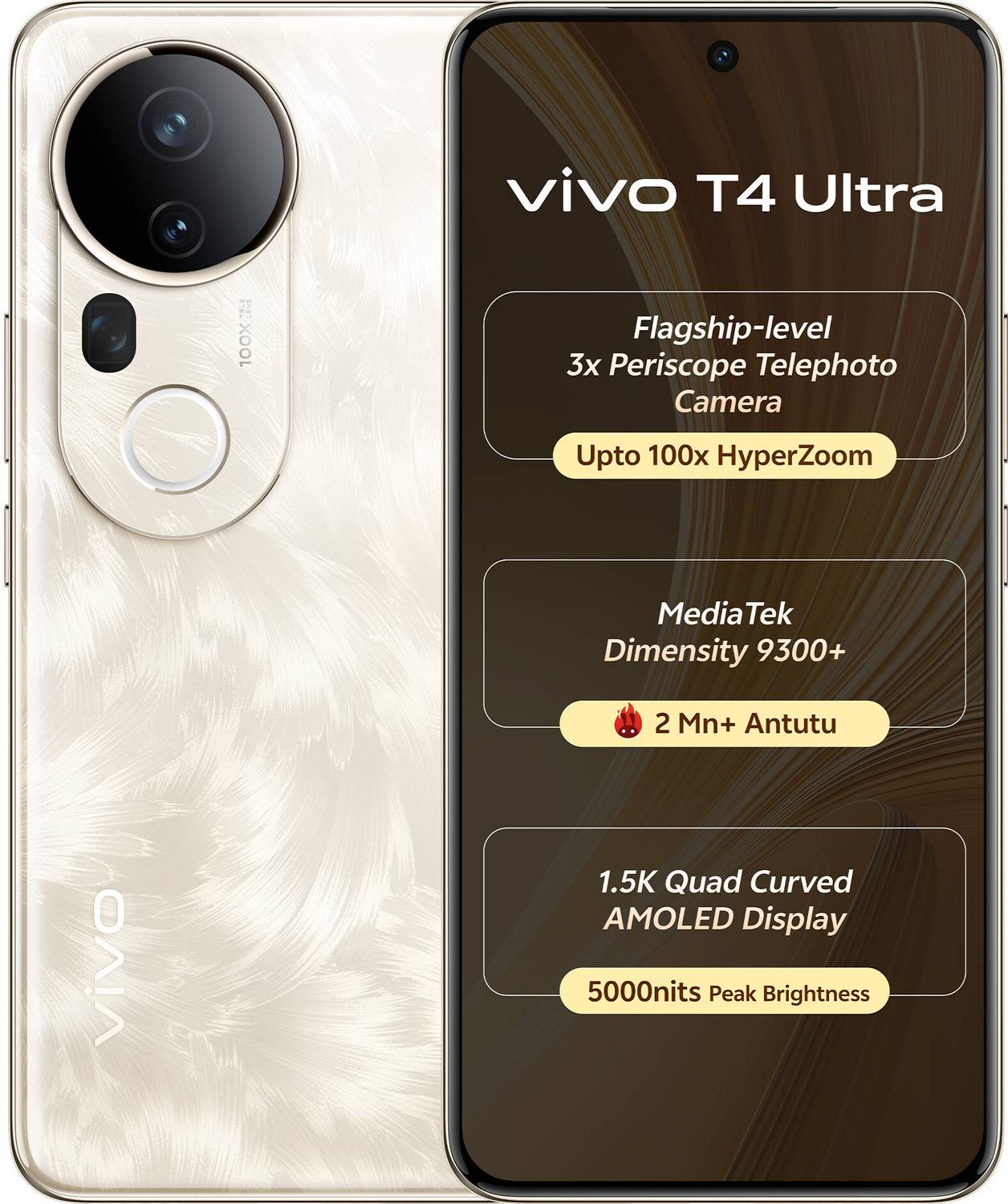 vivo T4 Ultra 5G (Phoenix Gold, 256 GB) (12 GB RAM)