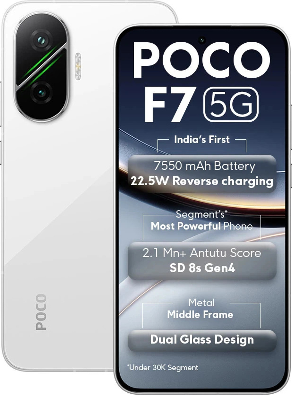 Image of POCO F7 5G (Frost White, 256 GB)