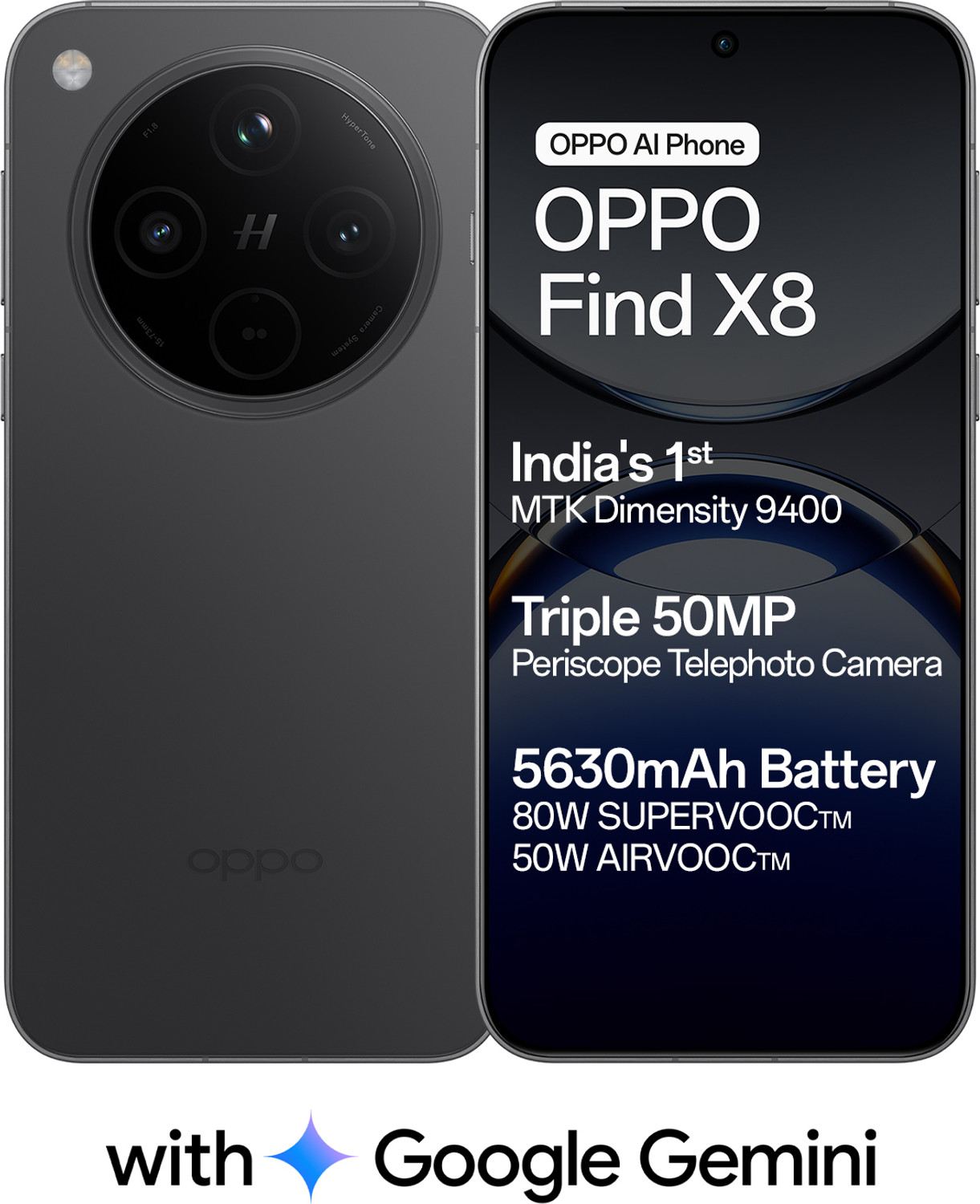 Image of OPPO Find X8 5G (Space Black, 512 GB)