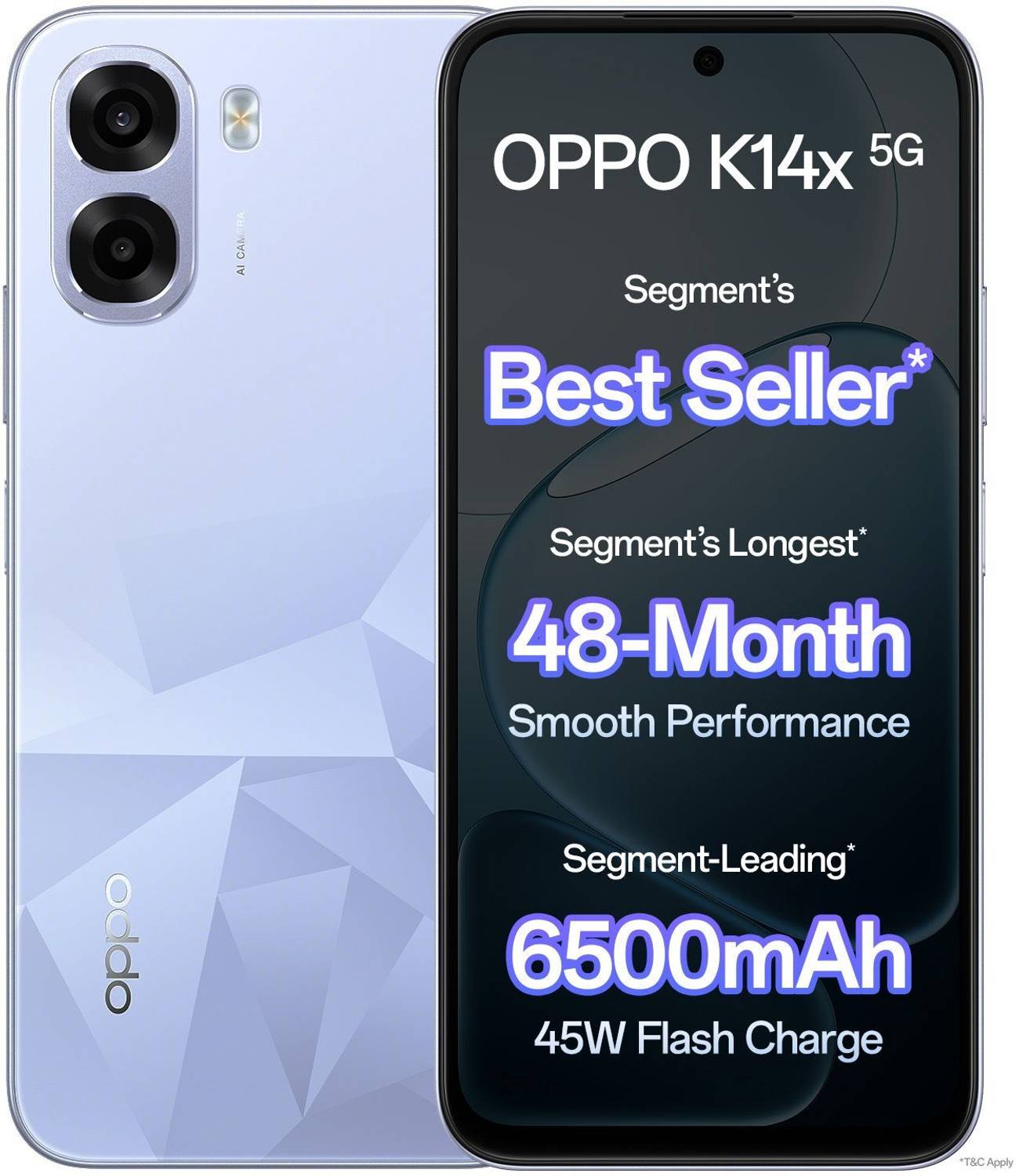 OPPO K14x 5G 128GB Icy Blue