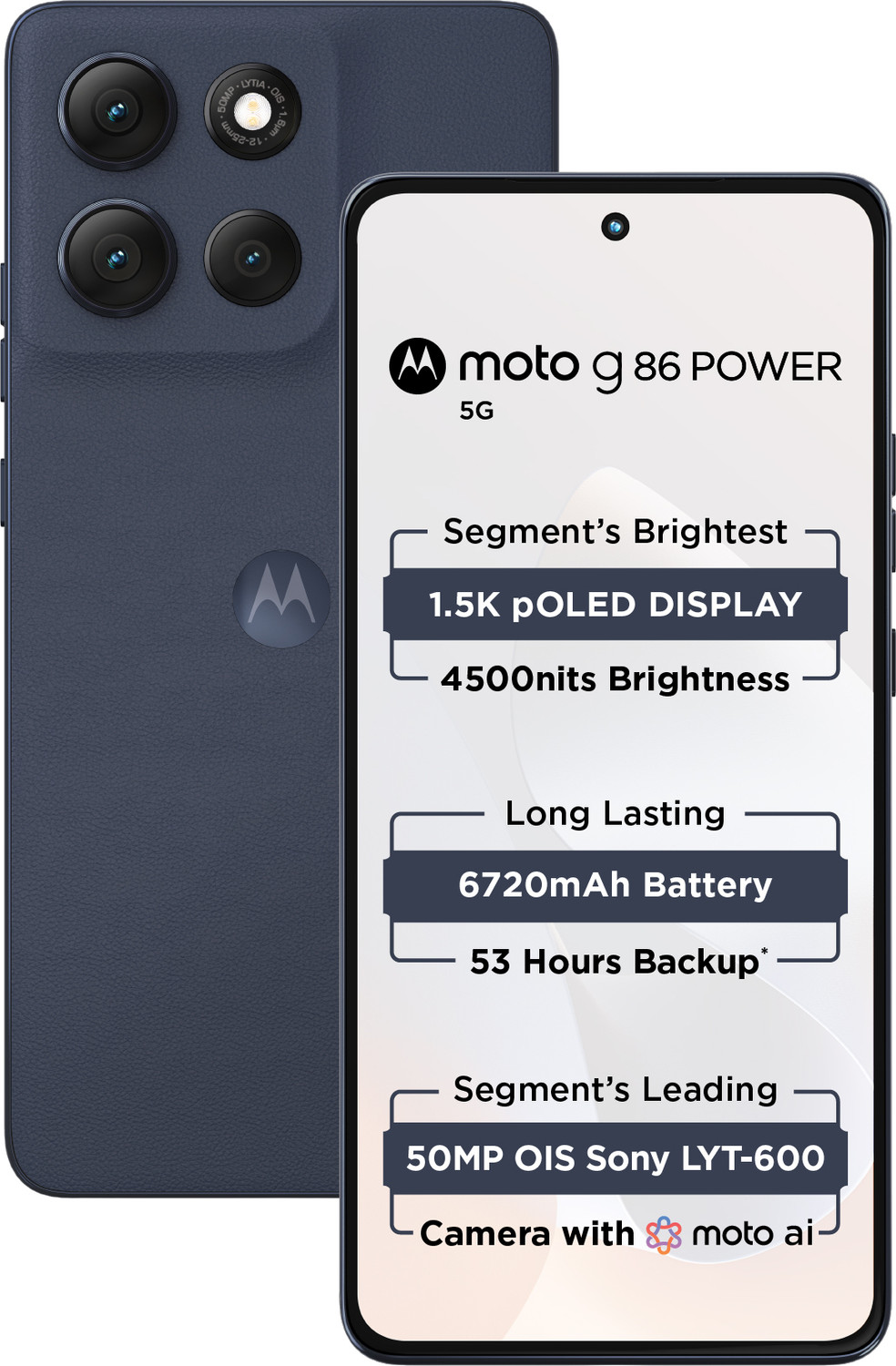 Image of MOTOROLA G86 Power 5G (Pantone Spellbound, 128 GB)