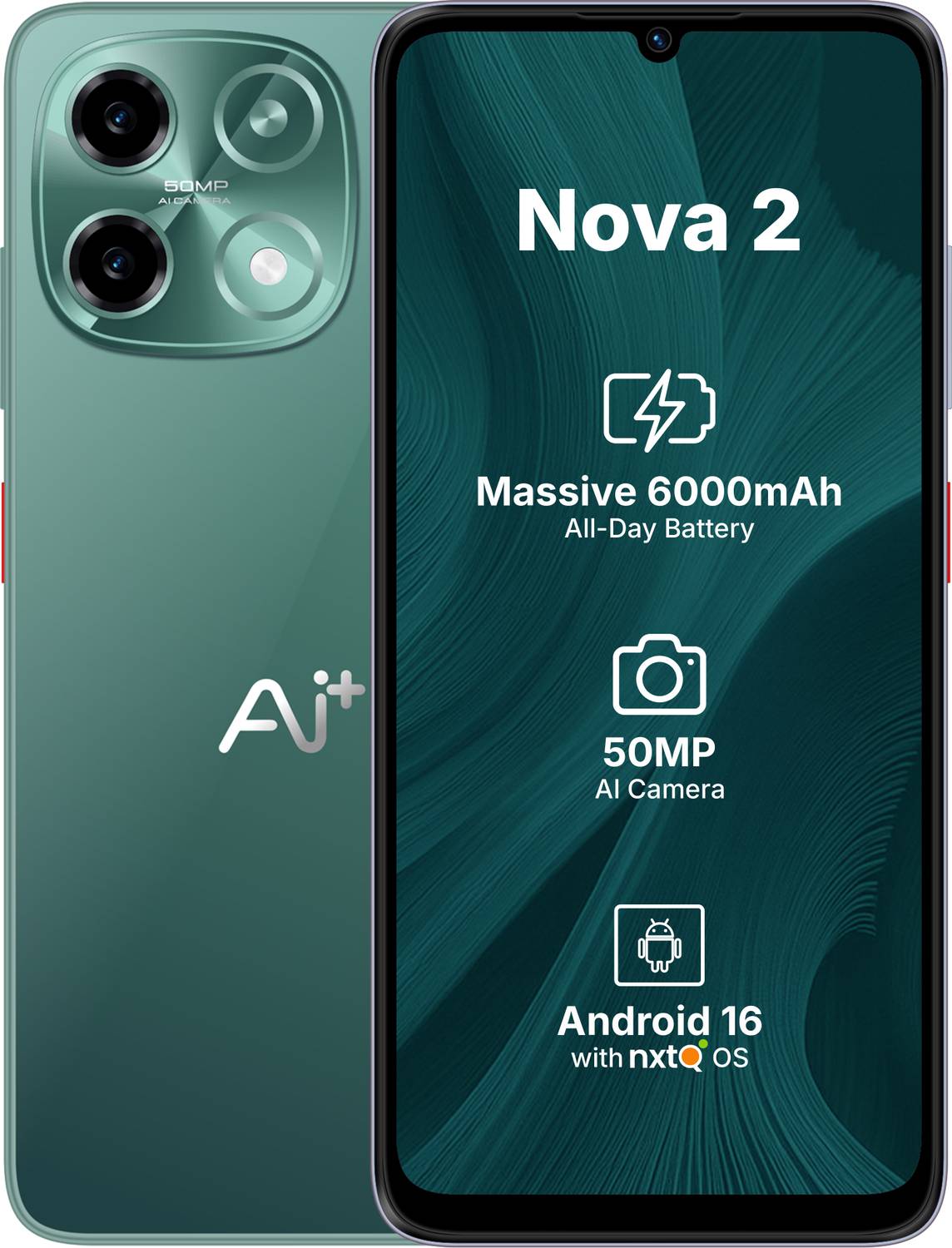 Ai+ Nova 2 5G (Green, 64 GB) (4 GB RAM)