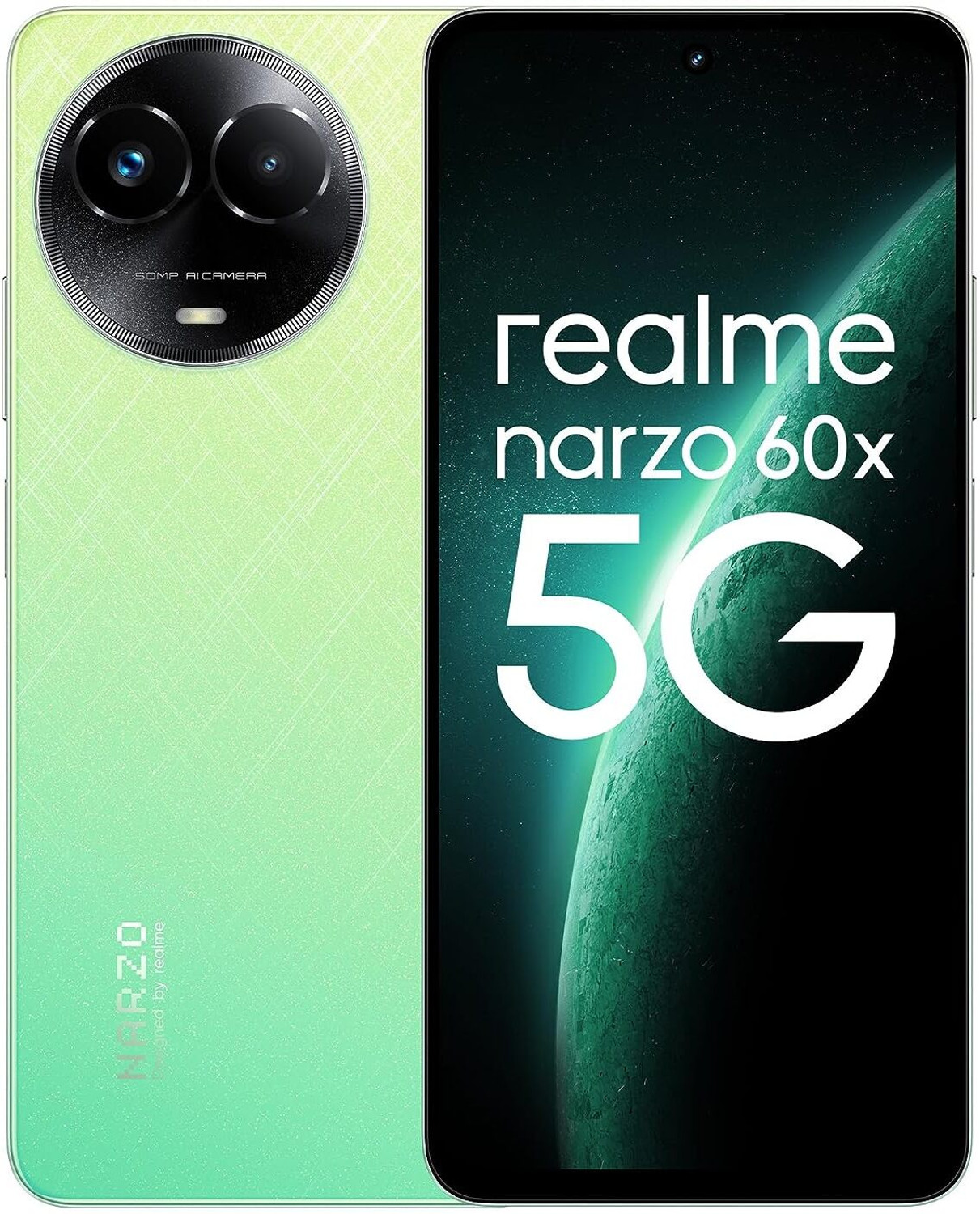 Image of realme Narzo 60x 5G (Stellar Green, 128 GB)