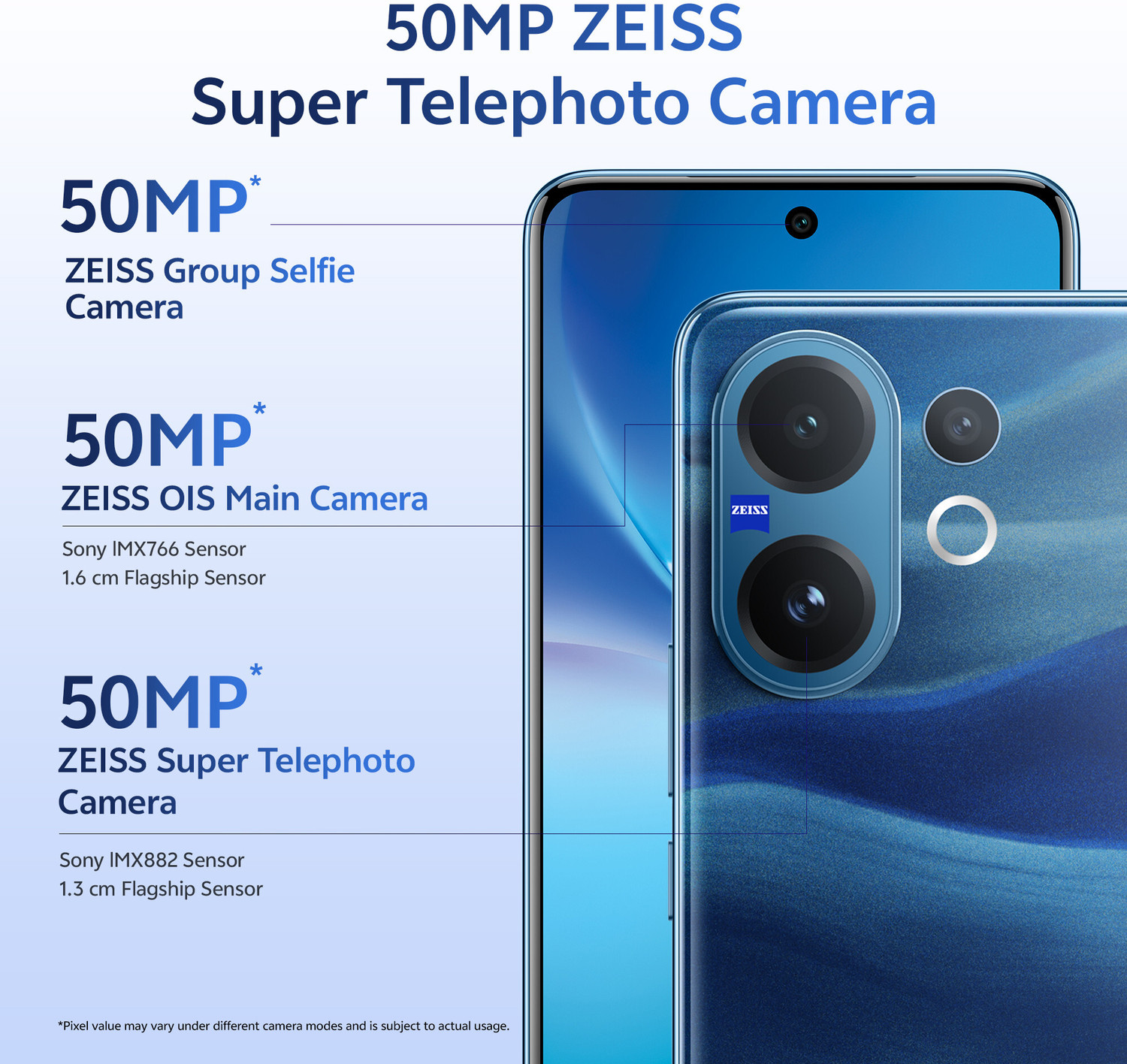 Image of vivo V60 5G (Moonlit Blue, 256 GB)
