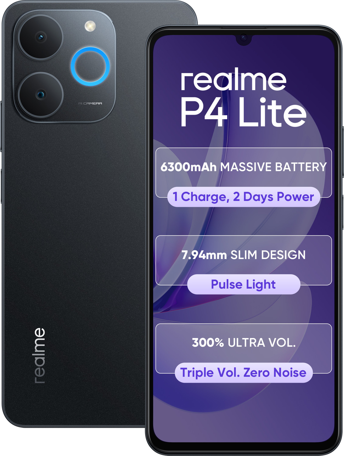 Image of realme P4 Lite (Obsidian Black, 64 GB)