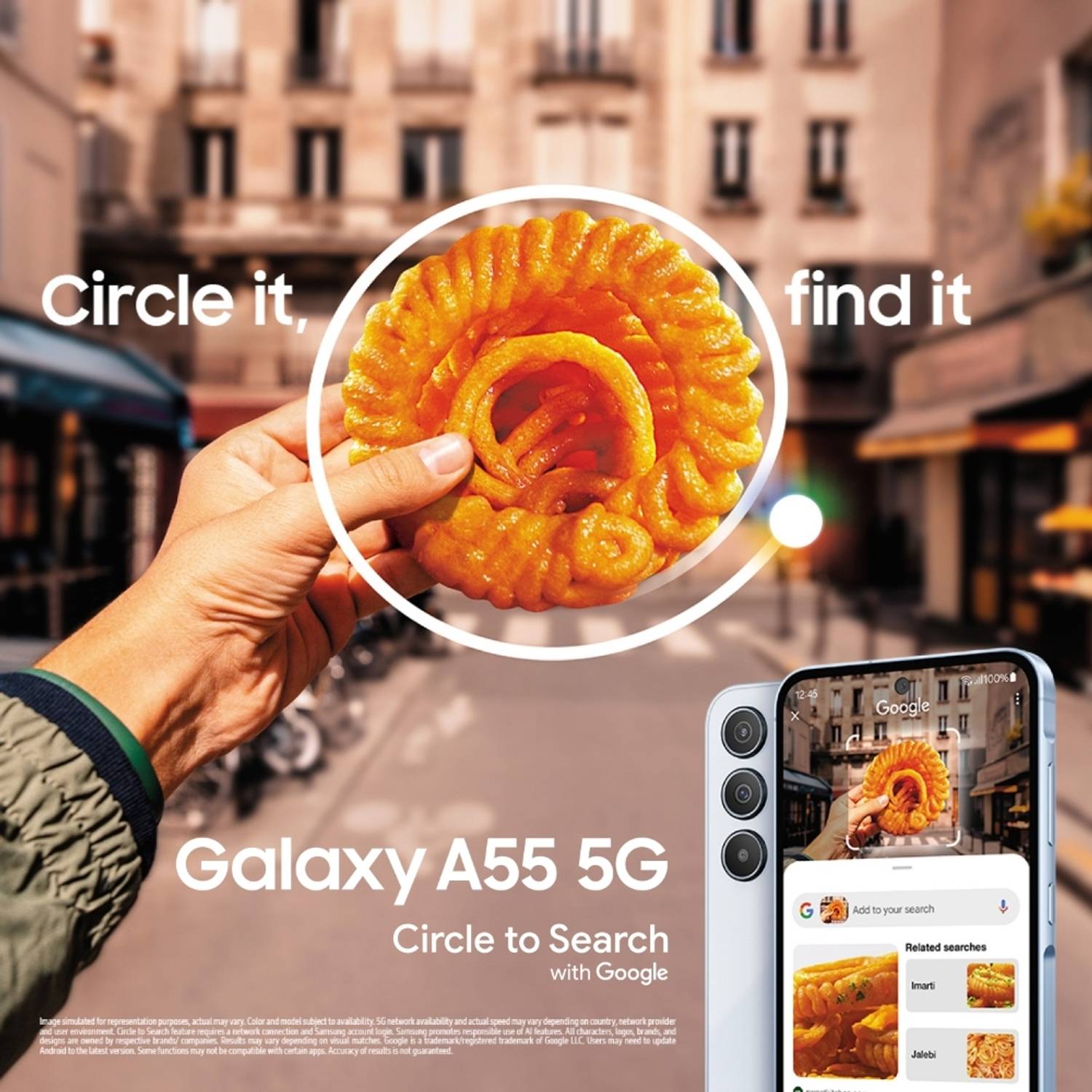 Samsung Galaxy A55 5G 256GB Awesome Iceblue - Image 2
