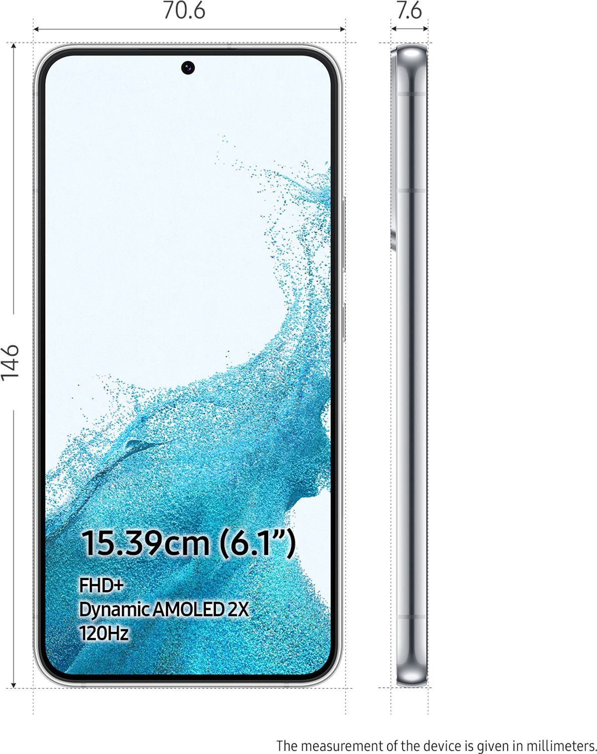 Image of Samsung Galaxy S22 5G (Phantom White, 256 GB)
