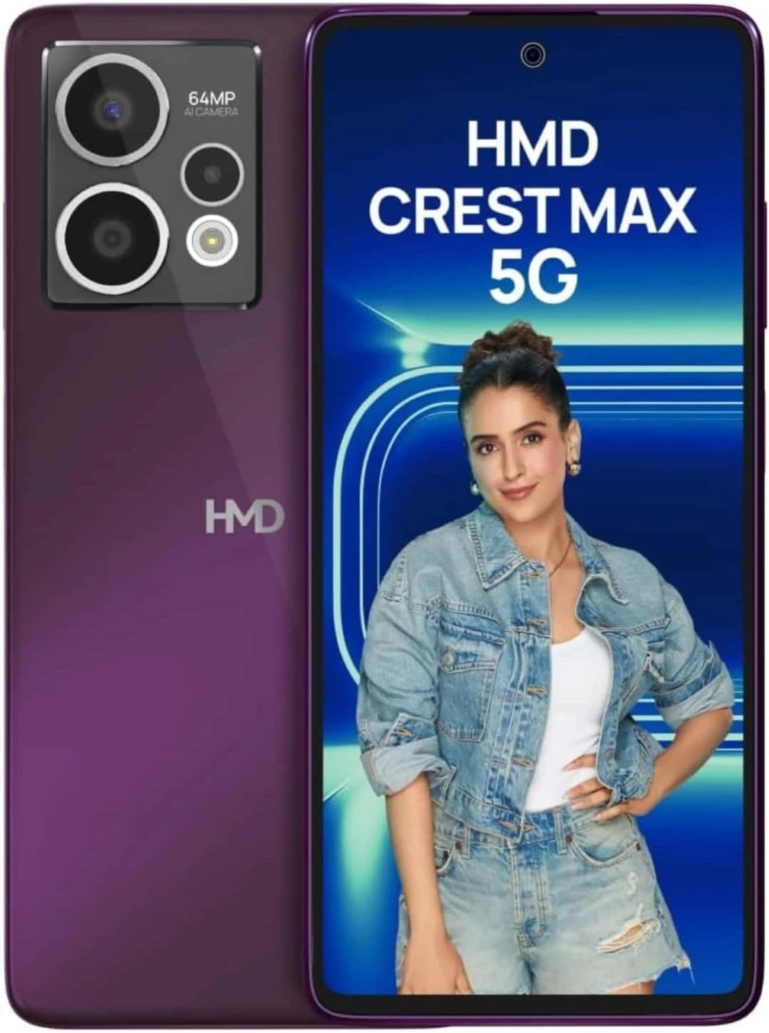 Image of hmd Crest Max 5G (Deep Purple, 256 GB)