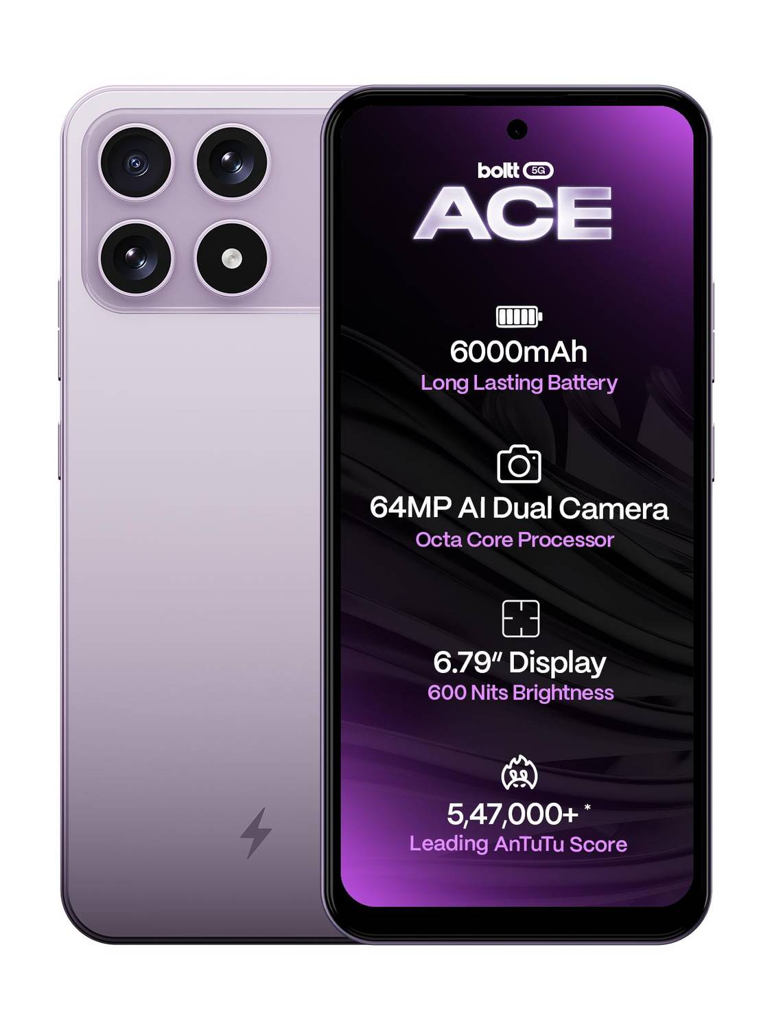 BOLTT ACE 5G Lavender Bloom 64GB - Image 1